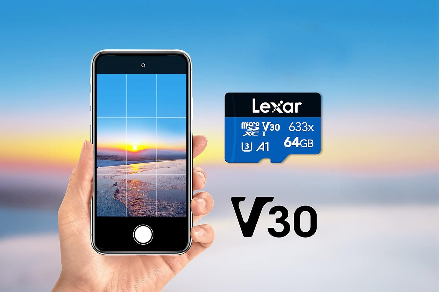 Lexar 633x 64GB Micro SD Card, microSDXC