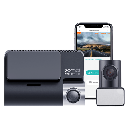 Xiaomi 70mai Dash Cam 4K A800S-1 Front & Rear Car Camera Set
